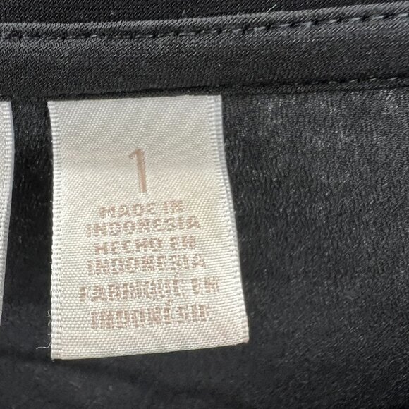 Chicos Womens Tunic Top 1‎ Medium Black Pullover 3/4 Sleeve Shirt Stretch - Picture 5 of 10